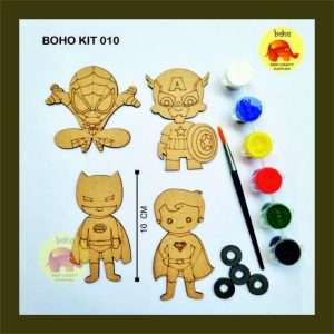 SUPERHERO FRIDGE MAGNET KIT