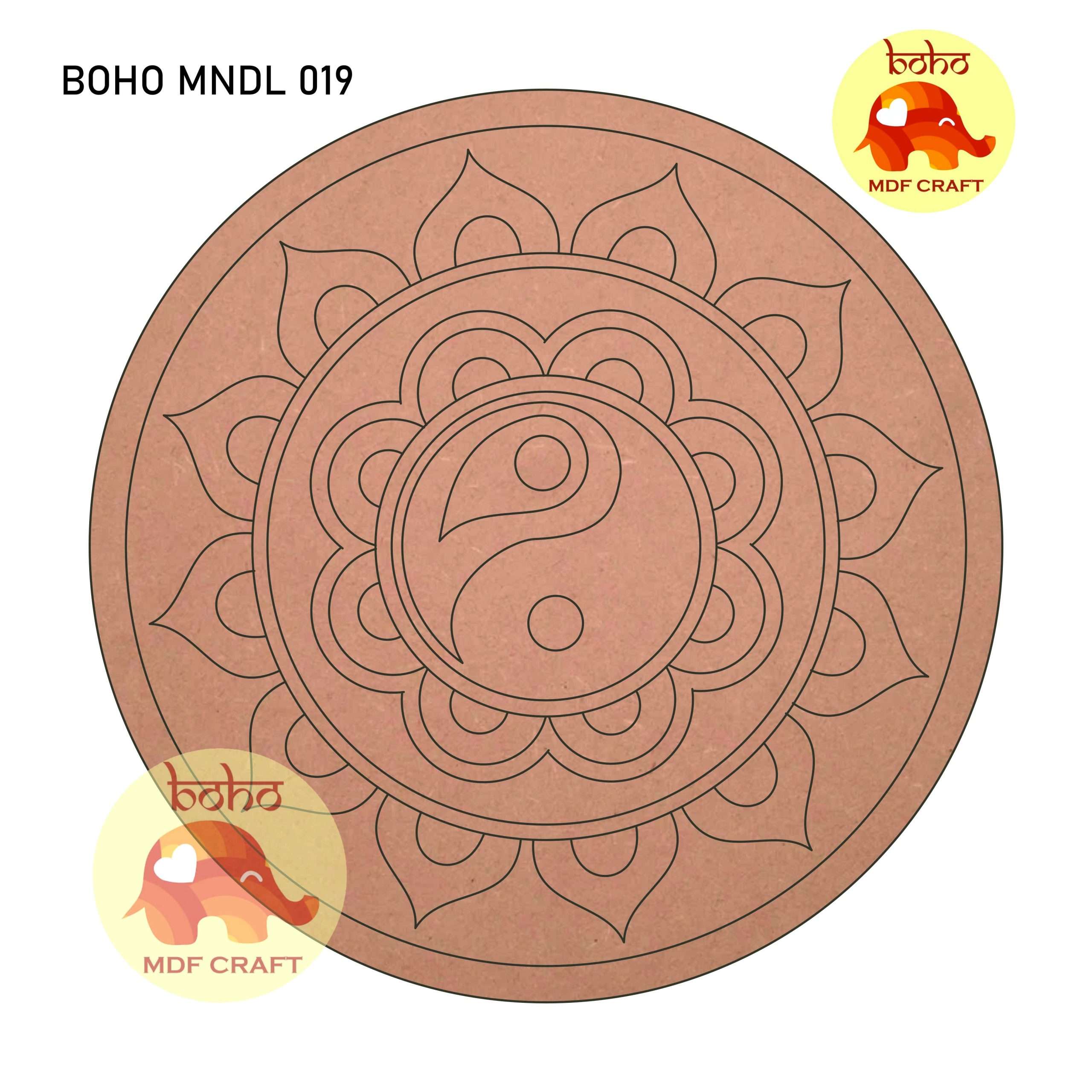 PREMARKED MANDALA BASE 19
